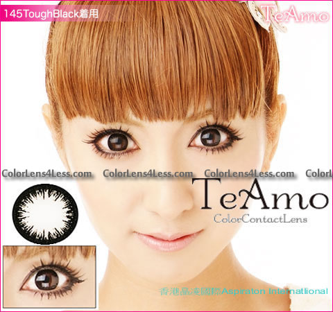 TeAmo Darling Black Colored Contacts (PAIR)